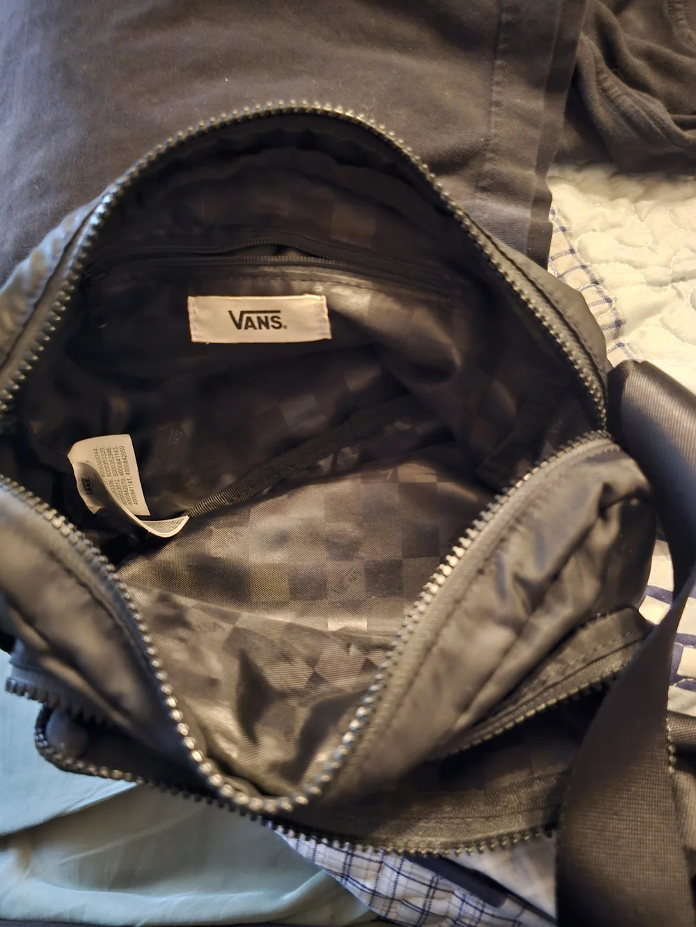 Vans Black Nylon Crossbody Messenger Bag